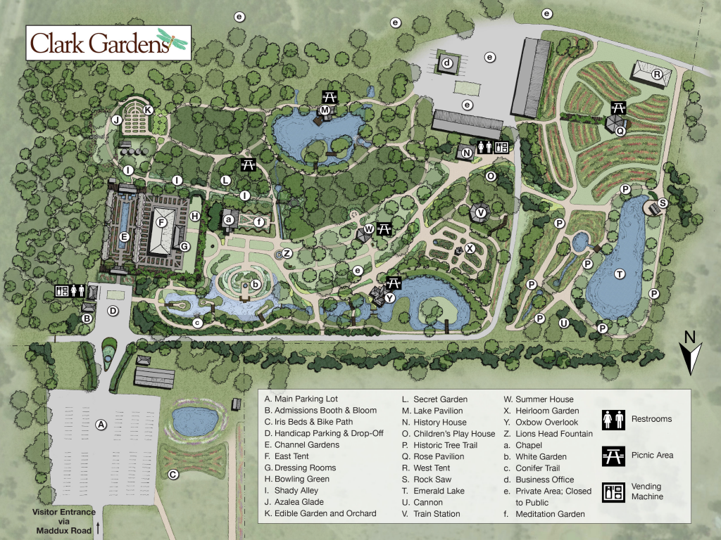 Clark Gardens Map
