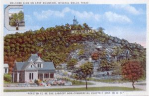 Welcome Sign postcard