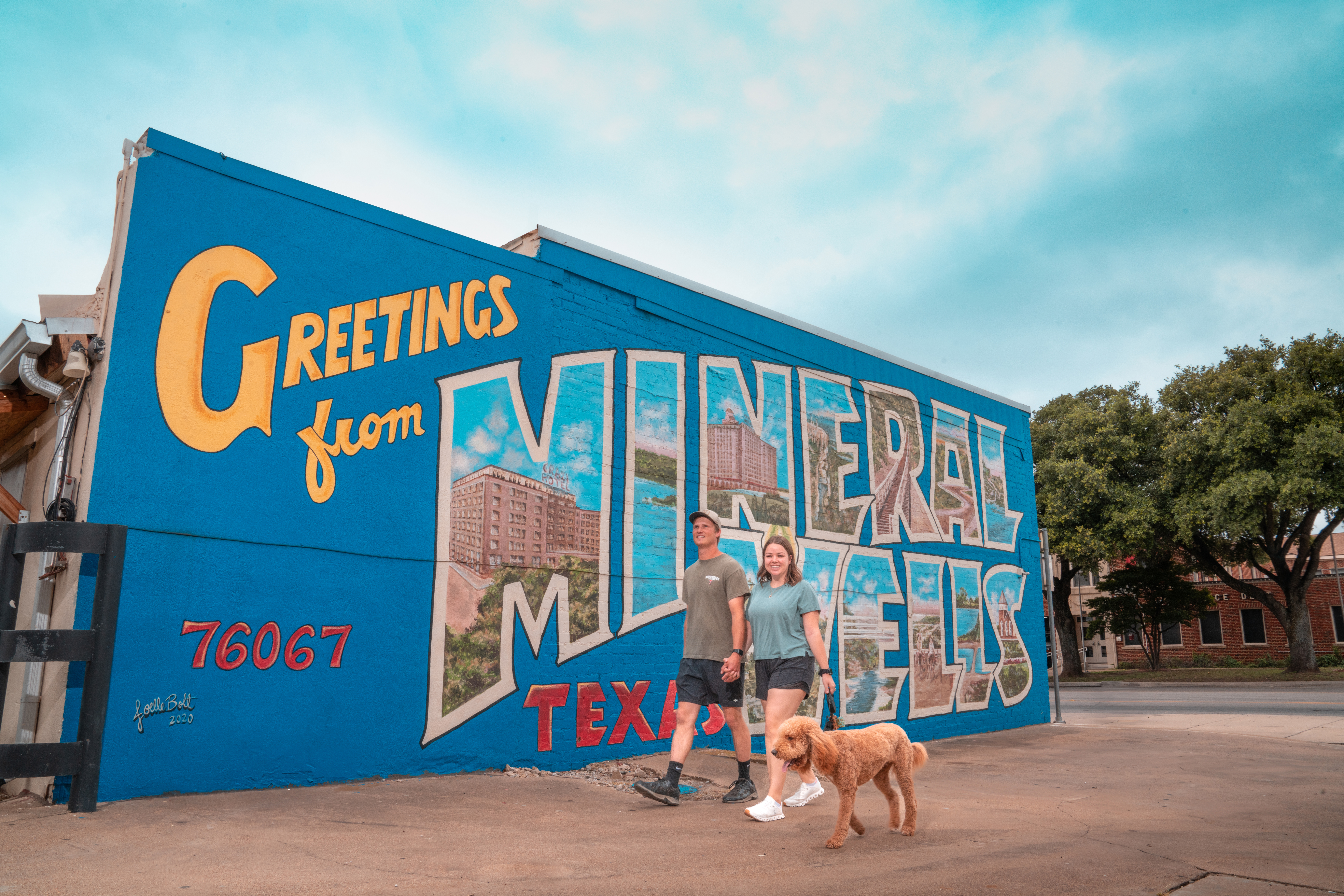 mural wall in Downtown Mineral Wells
