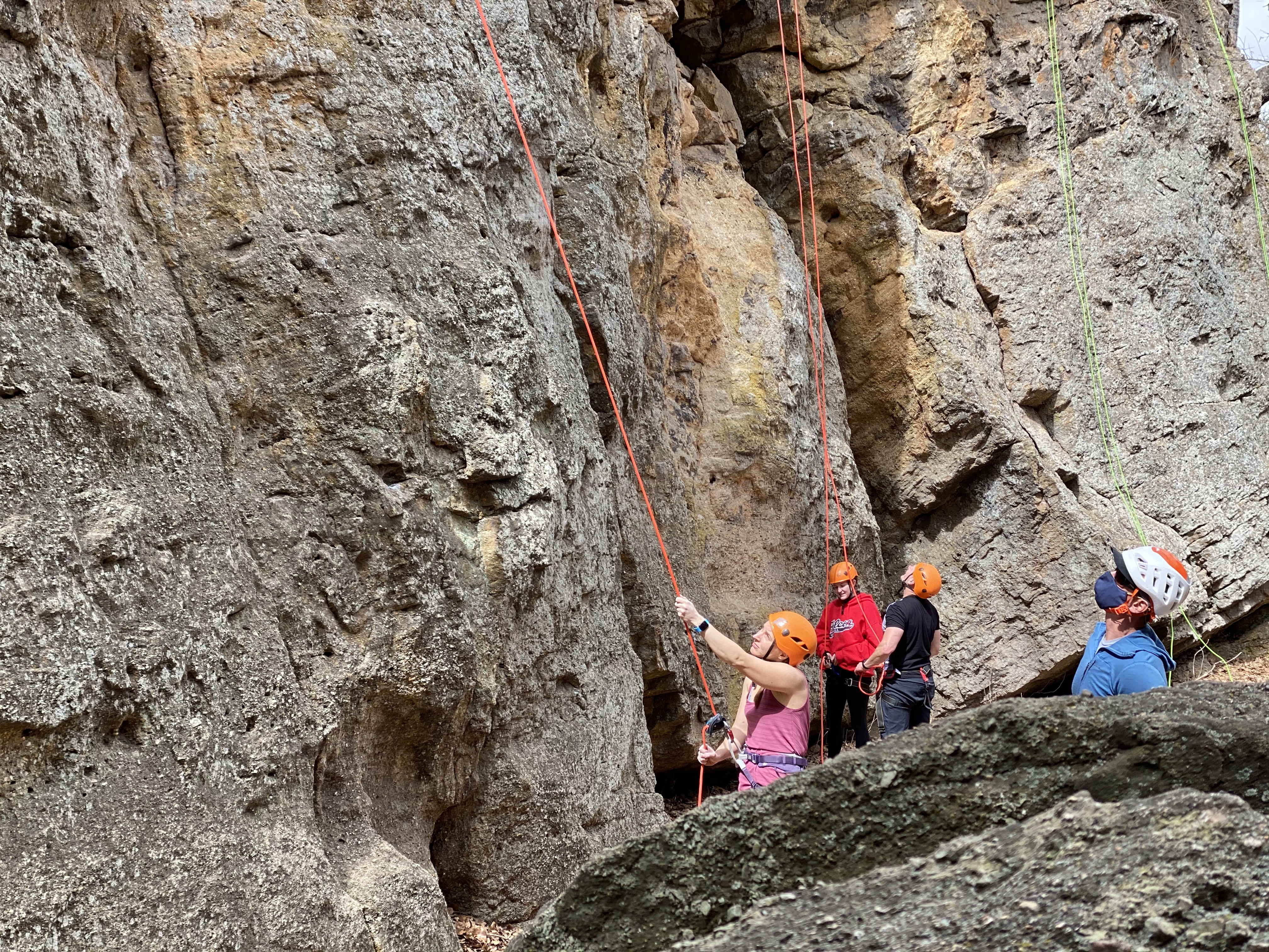 Rock climbing to clear your mind
