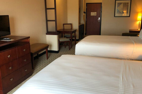 Hotel room with double beds at Red Lion Inn