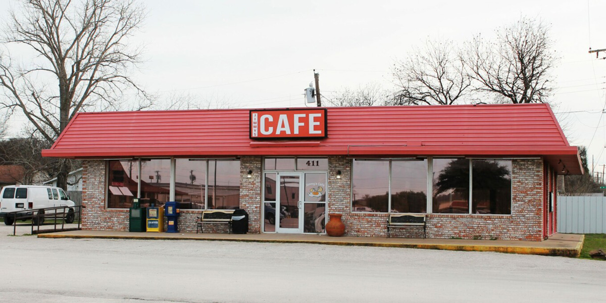 Front view of Jimmy's Cafe