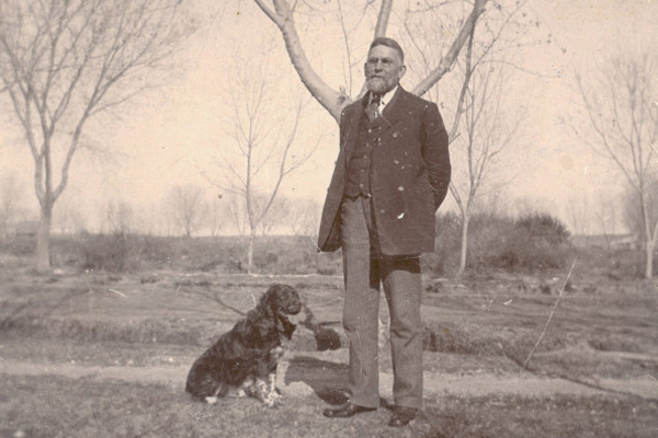 Judge J.A. Lynch 
 with his dog  - PhotoCredit: Boyce Ditto Public Library