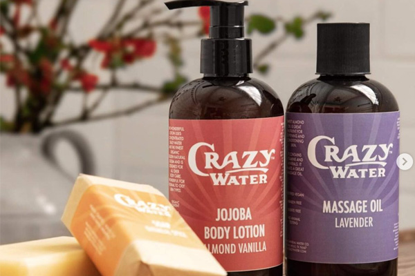 Crazy Water Lotion. oil and soap