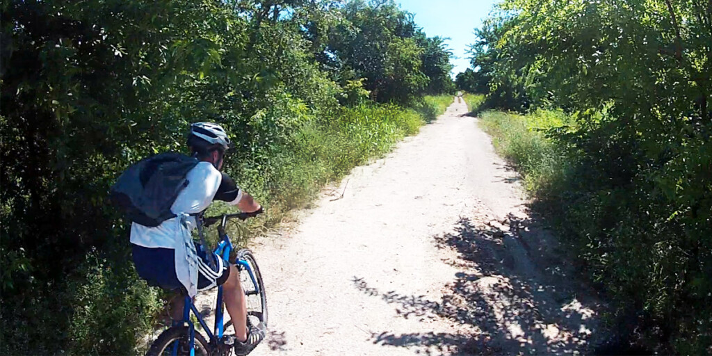 Rider on Trail in Mineral Wells