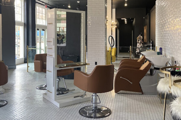 interior salon area at Rockin Hair Body & Soul At Crazy Water Plaza