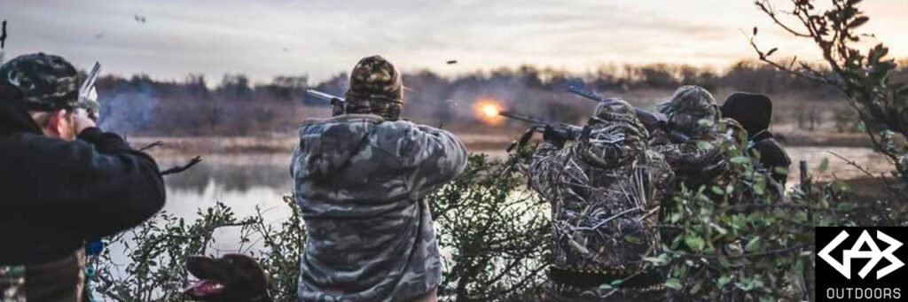 hunters shooting ducks at g93 outdoors